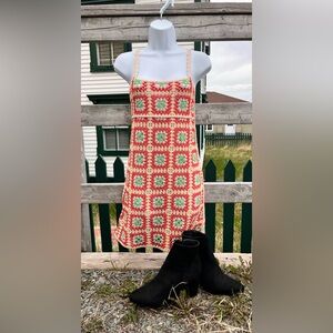 Zara crochet mini dress